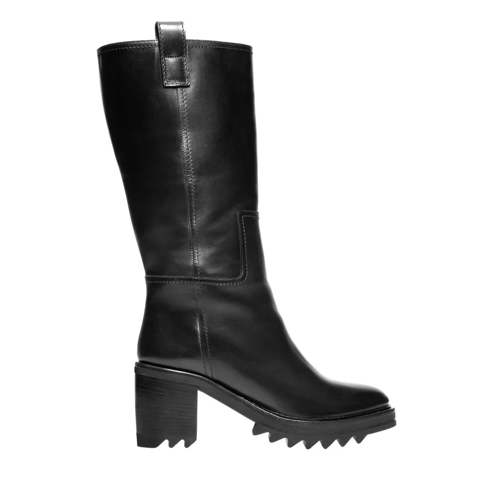 Tamara Mellon Easy Rider Black Leather Moto Boot NWOT